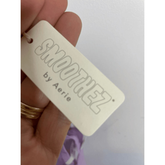 Aerie Smoothez Women's Size 32D Microfiber Unlined Full Coverage Bra Purple NWT - Picture 5 of 12